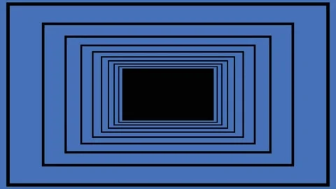 Infinity flight through black rectangle in tunnel. Seamless geometric pattern Stock Footage 167493954