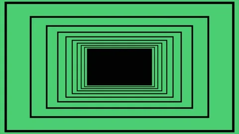 Infinity flight through black rectangle in tunnel. Seamless geometric pattern Stock Footage 167538639