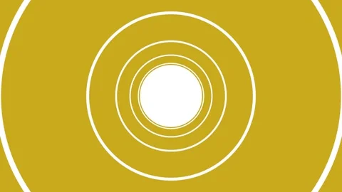 Infinity flight through white circle ring tunnel. Seamless geometric pattern, Stock Footage 167821287