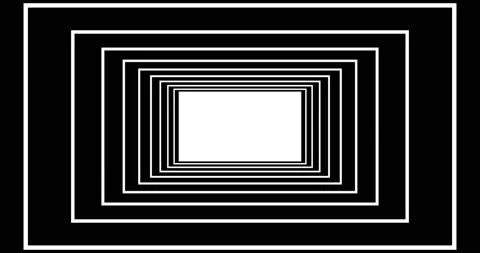 Infinity flight through white rectangle in tunnel. Seamless geometric pattern Stock-Footage 167493986