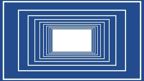 Infinity flight through white rectangle in tunnel. Seamless geometric pattern Stock Footage 167538640