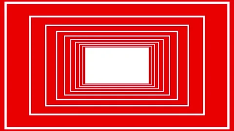 Infinity flight through white rectangle in tunnel. Seamless geometric pattern Stock Footage 167821293