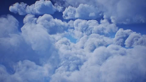 Infinity Flying Through The Beautiful Clouds Stock Footage 336711341