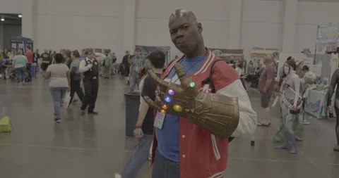 Infinity Gauntlet Cosplay Stock Footage 168113432