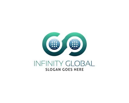 Infinity global logo vector template Stock Illustration