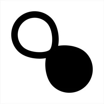 Infinity glyph icon vector illustration isolated on white background Stock Illustration