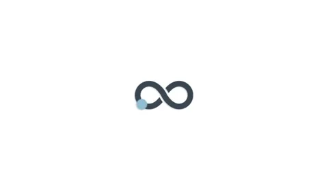Infinity icon animation for video motion graphics Stock Footage 203890964