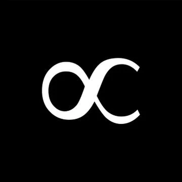 Infinity Icon On Black Background. Black Flat Style Vector Illustration. Illustrazione stock