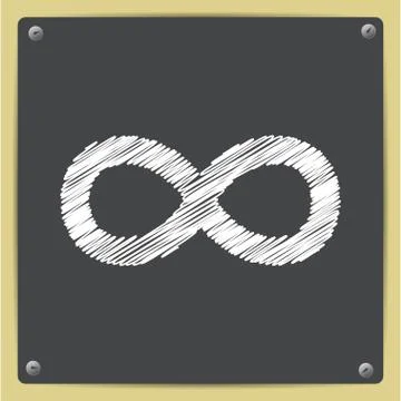 Infinity icon Stock Illustration
