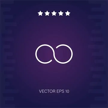 Infinity  icon Stock Illustration