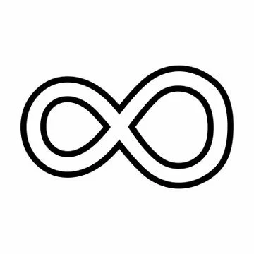Infinity icon illustration Stock Illustration
