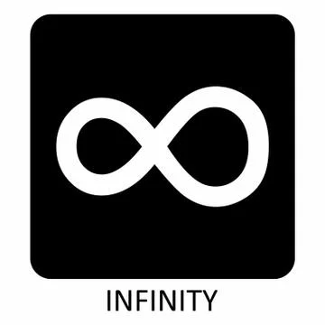 Infinity icon illustration 스톡 일러스트
