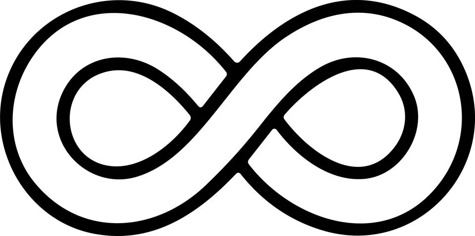 Infinity icon. Infinity, eternity, infinite, endless, loop symbols. Unlimit.. Stock Illustration