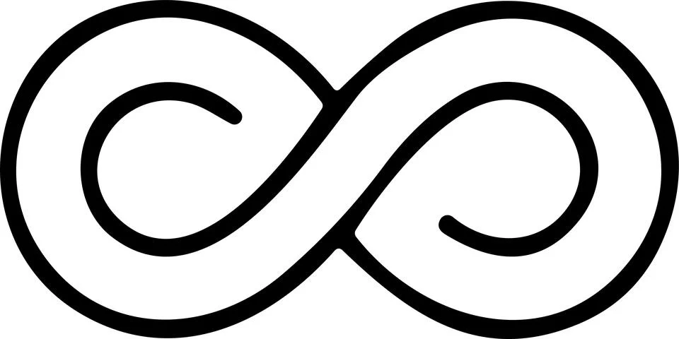 Infinity icon. Infinity, eternity, infinite, endless, loop symbols. Unlimit.. Stock Illustration