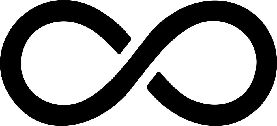 Infinity icon. Infinity, eternity, infinite, endless, loop symbols. Unlimit.. Illustrazione stock