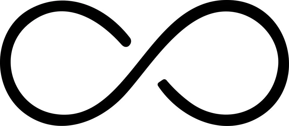 Infinity icon. Infinity, eternity, infinite, endless, loop symbols. Unlimit.. Stock Illustration