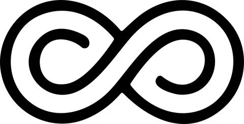 Infinity icon. Infinity, eternity, infinite, endless, loop symbols. Unlimit.. Stock Illustration