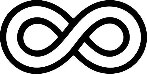 Infinity icon. Infinity, eternity, infinite, endless, loop symbols. Unlimit.. Illustrazione stock