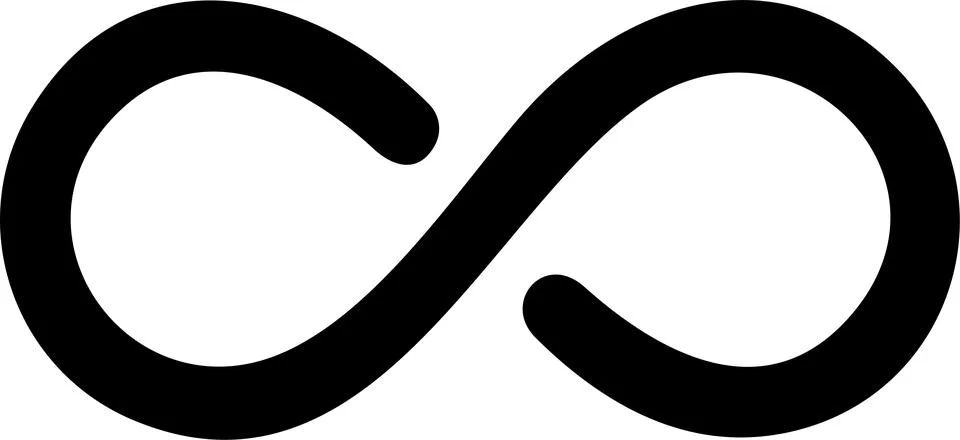 Infinity icon. Infinity, eternity, infinite, endless, loop symbols. Unlimit.. Stock Illustration
