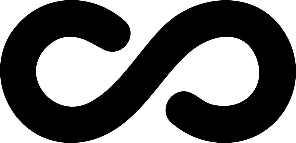 Infinity icon. Infinity, eternity, infinite, endless, loop symbols. Unlimit.. Stock Illustration