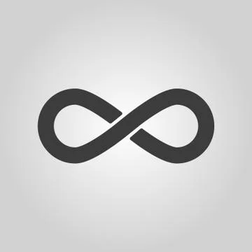 The infinity icon. Infinity symbol. Flat 스톡 일러스트