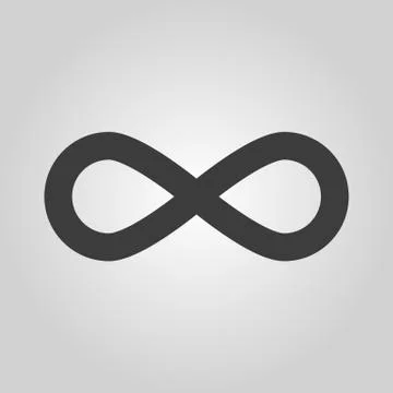 The infinity icon. Infinity symbol. Flat イラスト素材