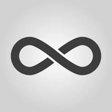 The infinity icon. Infinity symbol. Flat Stock Illustration