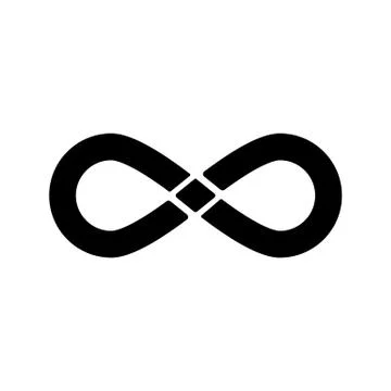 The infinity icon. Infinity symbol. Flat イラスト素材