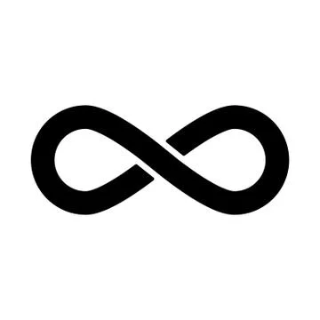The infinity icon. Infinity symbol. Flat 스톡 일러스트
