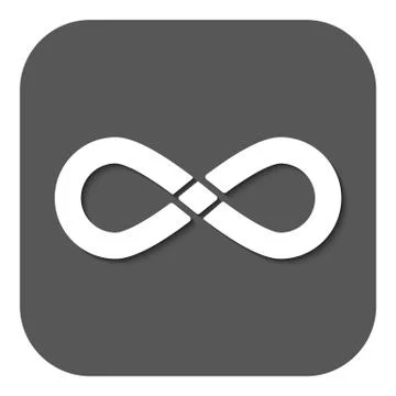 The infinity icon. Infinity symbol. Flat Stock Illustration