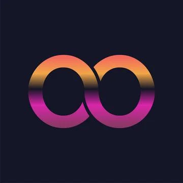 Infinity icon logo design template Stock Illustration