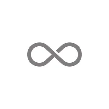 Infinity Icon. Simple web black icon, can be used as web element icon Stock Illustration