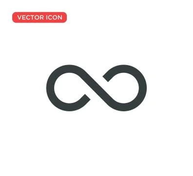Infinity Icon Symbol Vector Illustration Design 스톡 일러스트
