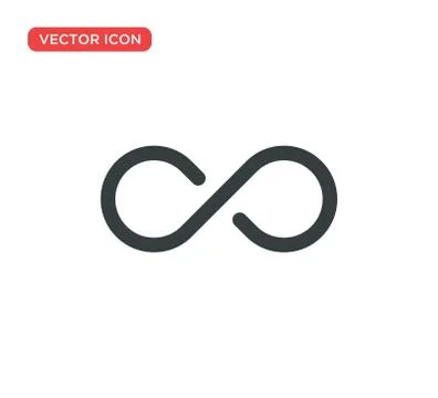 Infinity Icon Symbol Vector Illustration Design 스톡 일러스트