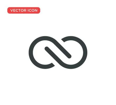 Infinity Icon Symbol Vector Illustration Design Stock Illustration