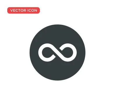 Infinity Icon Symbol Vector Illustration Design 스톡 일러스트