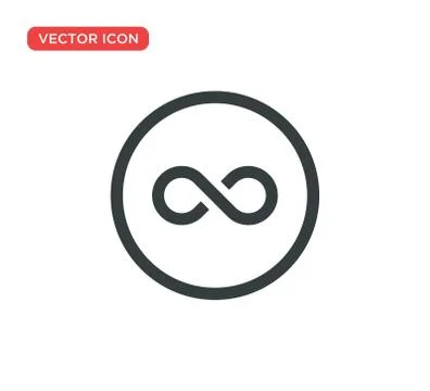 Infinity Icon Symbol Vector Illustration Design 스톡 일러스트