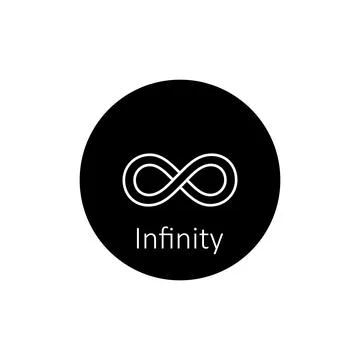 Infinity icon vector Stock Illustration