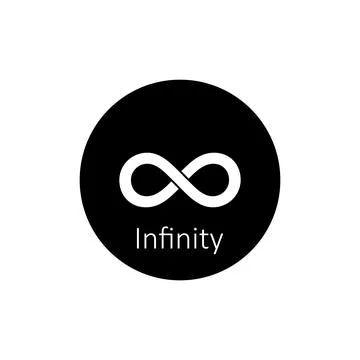 Infinity icon vector Stock Illustration