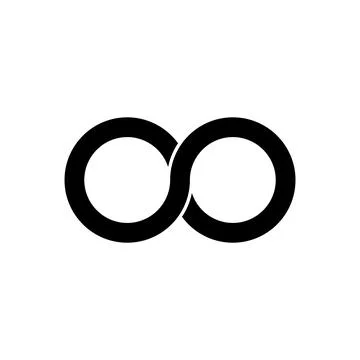 Infinity icon vector 스톡 일러스트