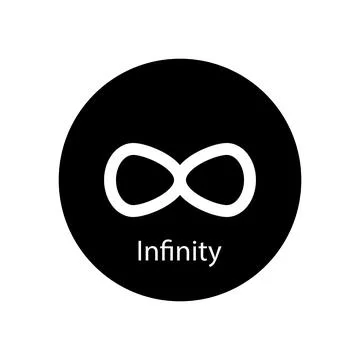 Infinity icon vector Stock Illustration