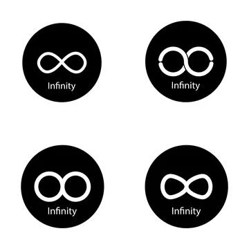 Infinity icon vector Stock Illustration
