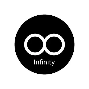 Infinity icon vector 스톡 일러스트