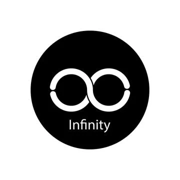 Infinity icon vector 스톡 일러스트
