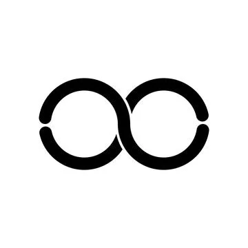 Infinity icon vector 스톡 일러스트