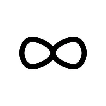Infinity icon vector Stock Illustration