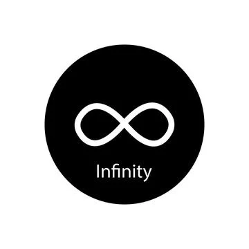 Infinity icon vector Stock Illustration