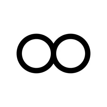 Infinity icon vector Stock Illustration