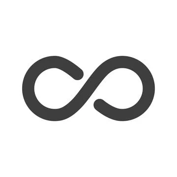 Infinity icon vector image. Stock Illustration
