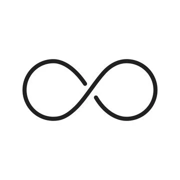 Infinity icon vector image. Suitable for mobile apps, web apps and print media. Stock Illustration